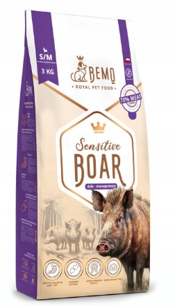 Bemo Sensitive Boar Karma Dla Psa Małe I Średnie Rasy Dziczyzna 3kg