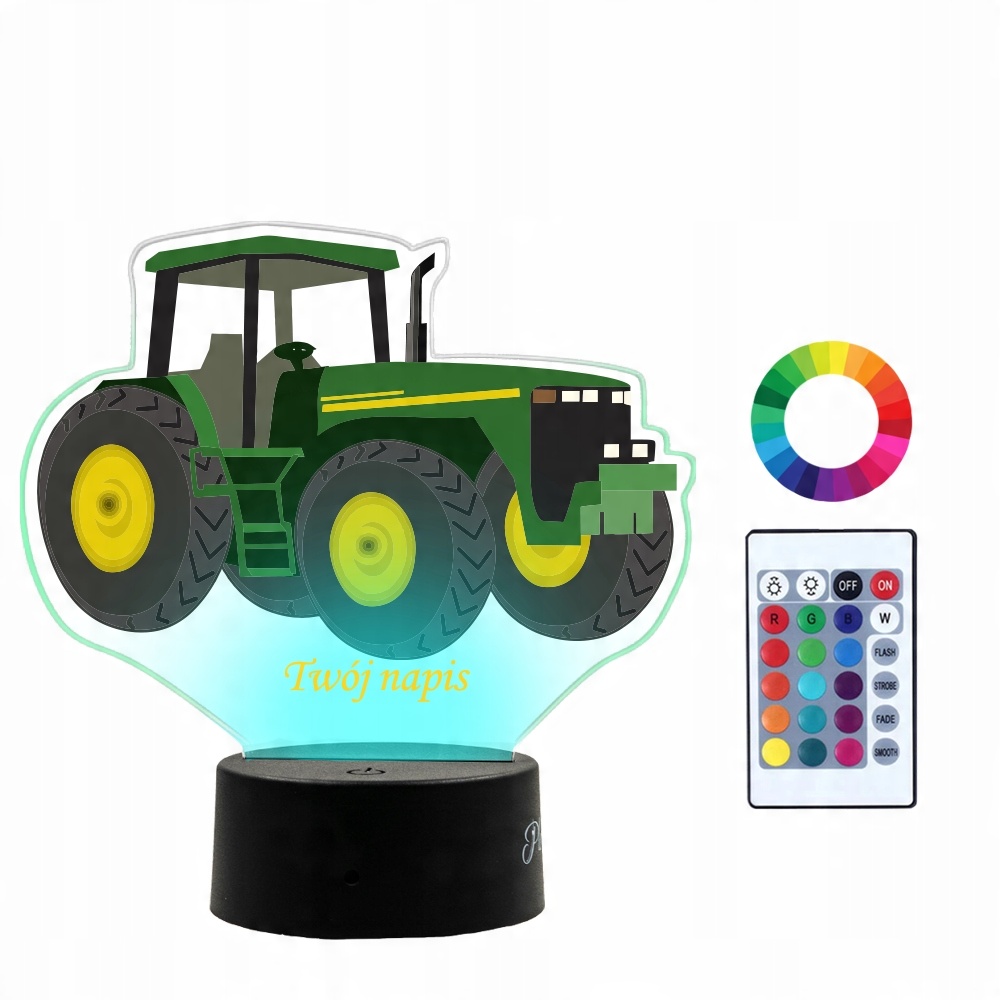 

Lampka Nocna z Nadrukiem 3D Led John Deere
