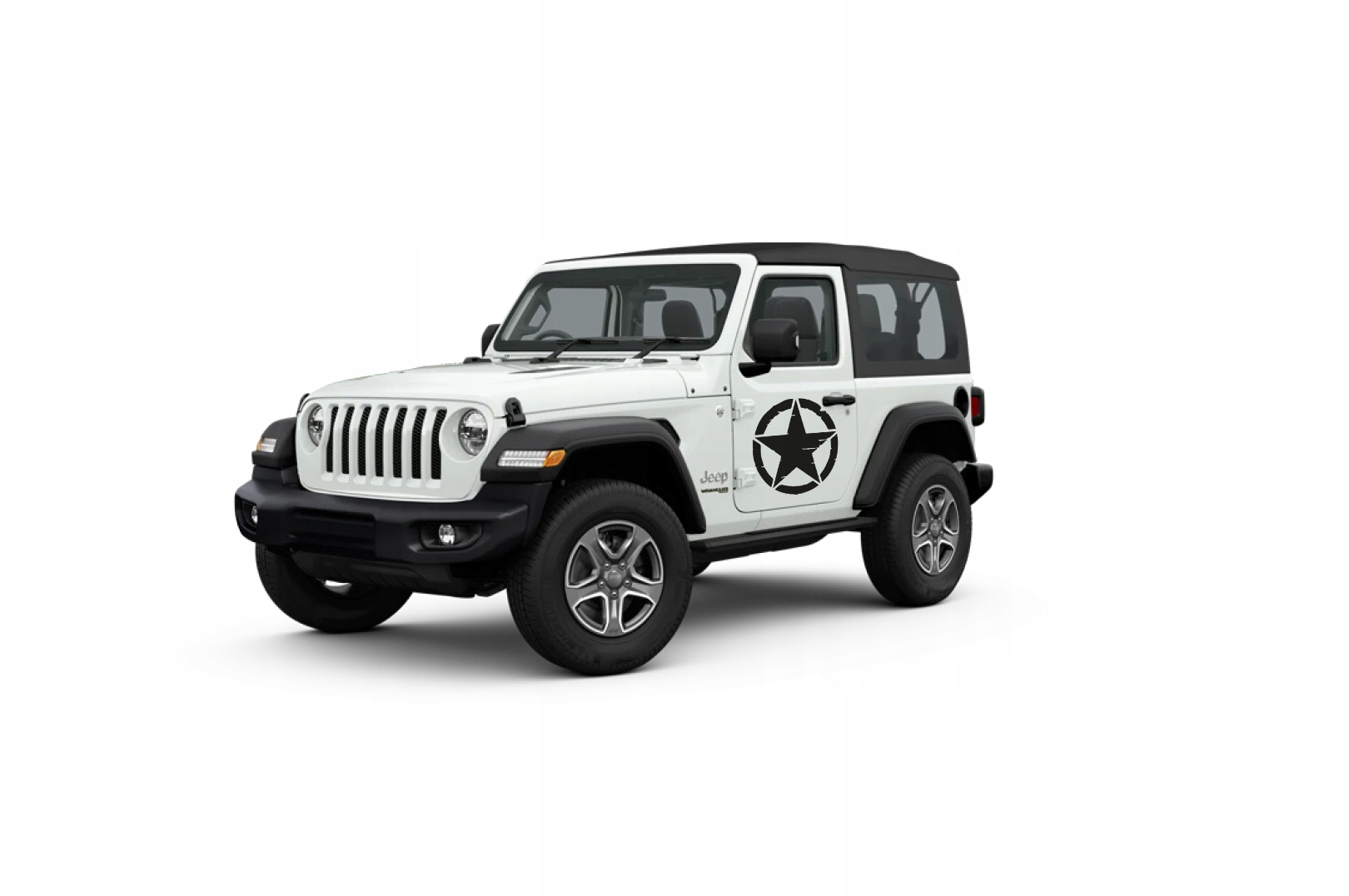 Naklejki na maskę do JEEP WRANGLER GWIAZDA US ARMY Producent Inny