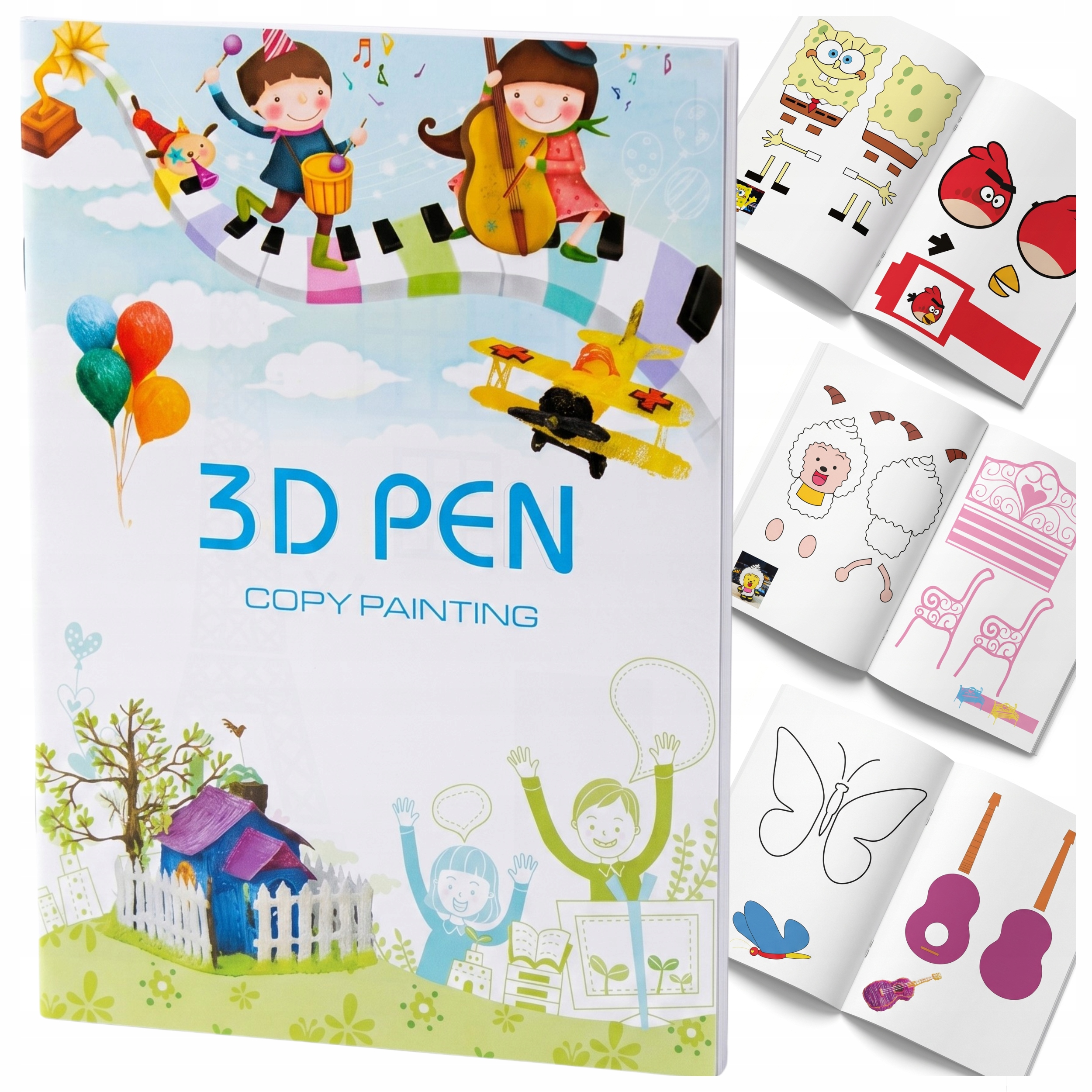 ТРАФАРЕТЫ ДЛЯ 3D-РУЧЕК 40 СТРАНИЦ ДЛЯ ПЕЧАТИ