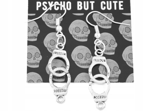 

kolczyki Kajdanki soft grunge metal punk rock K25
