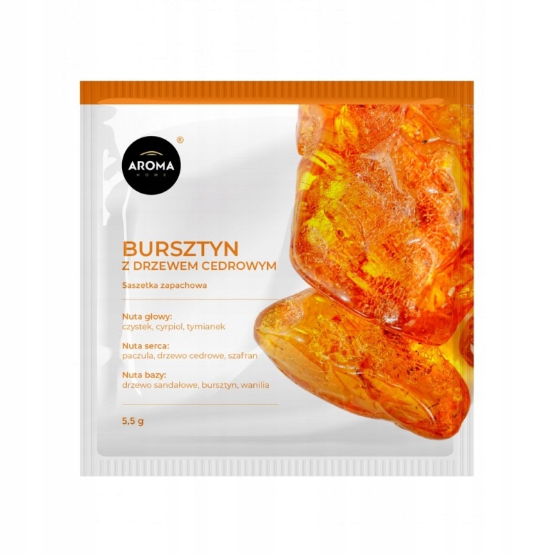 

Aroma Zapach Saszetka Bursztyn Z Drewnem Cedrowym