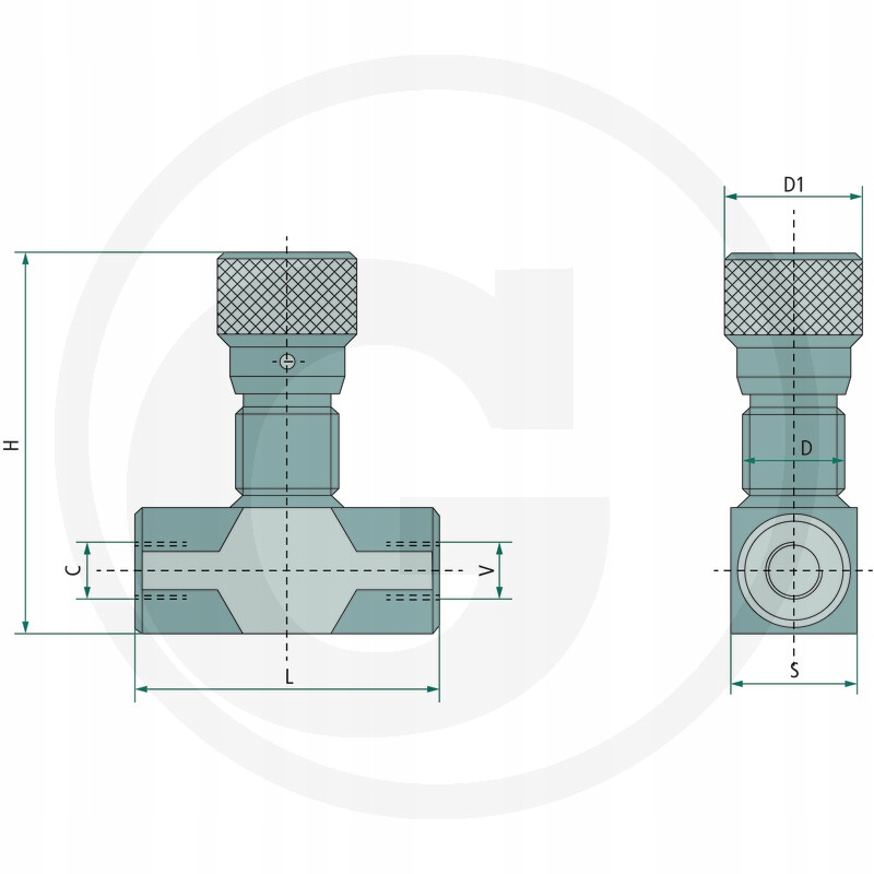 DV-K-16 - Дроссельный клапан VRFB 90 1