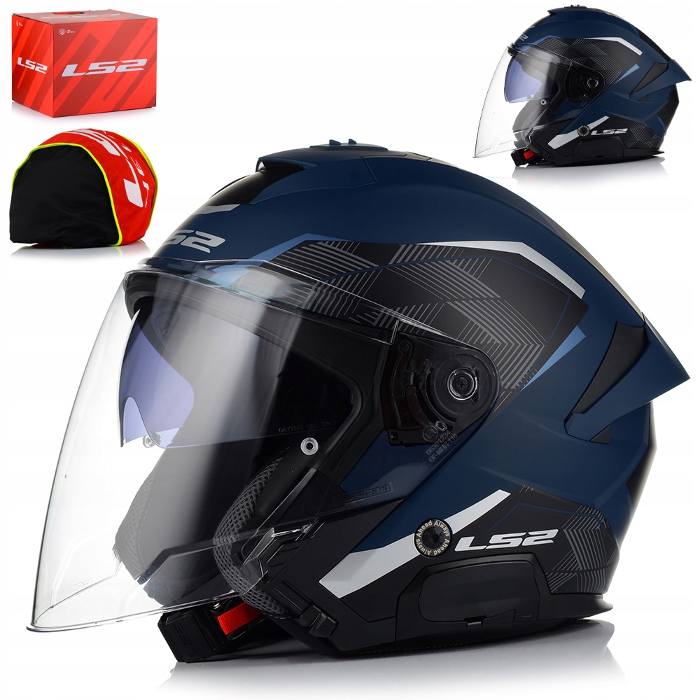 Otvorená Motocyklová Prilba LS2 OF618 Verso II Ľahký Skúter Chopper Blenda