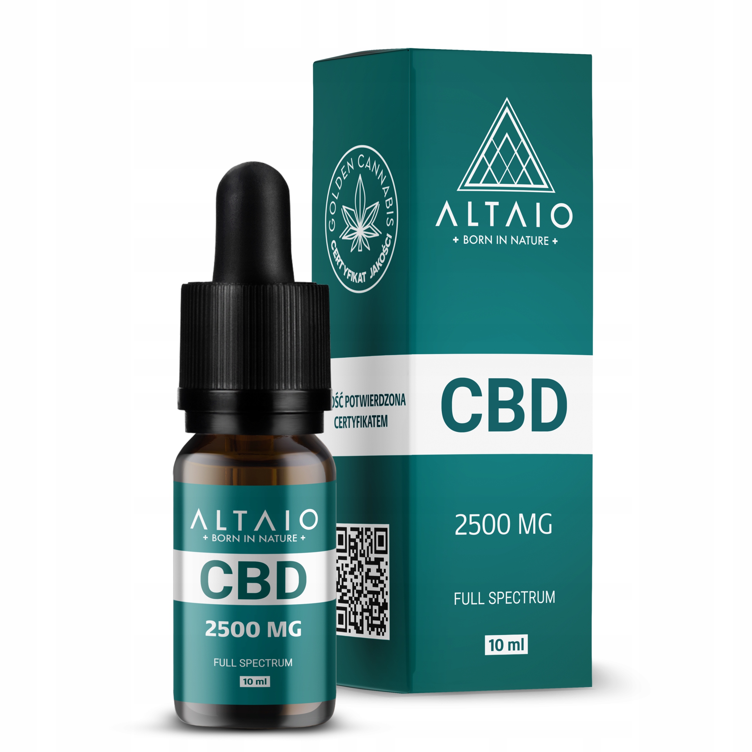 

Olejek konopny Cbd 25% 2500mg Altaio Certyfikowany