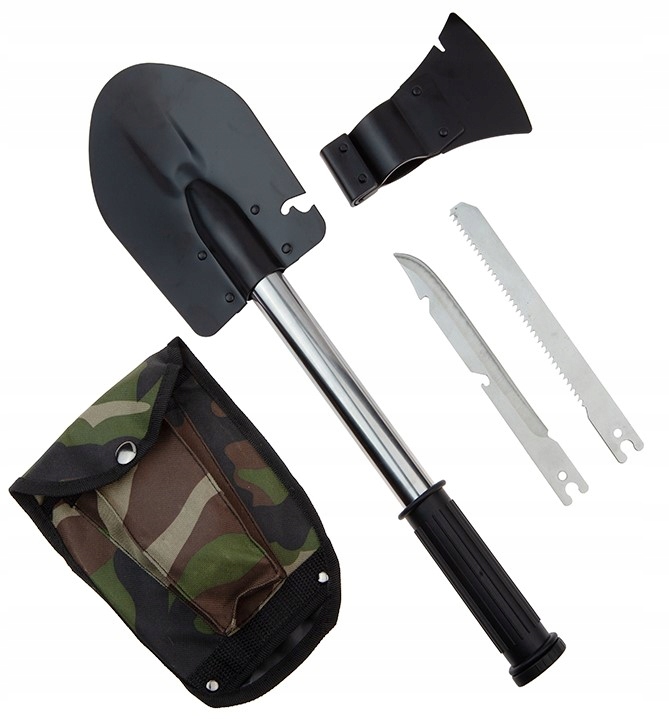 SAPERKA 8W1 ŁOPATA SIEKIERA NÓŻ PIŁA TOPOREK SP003