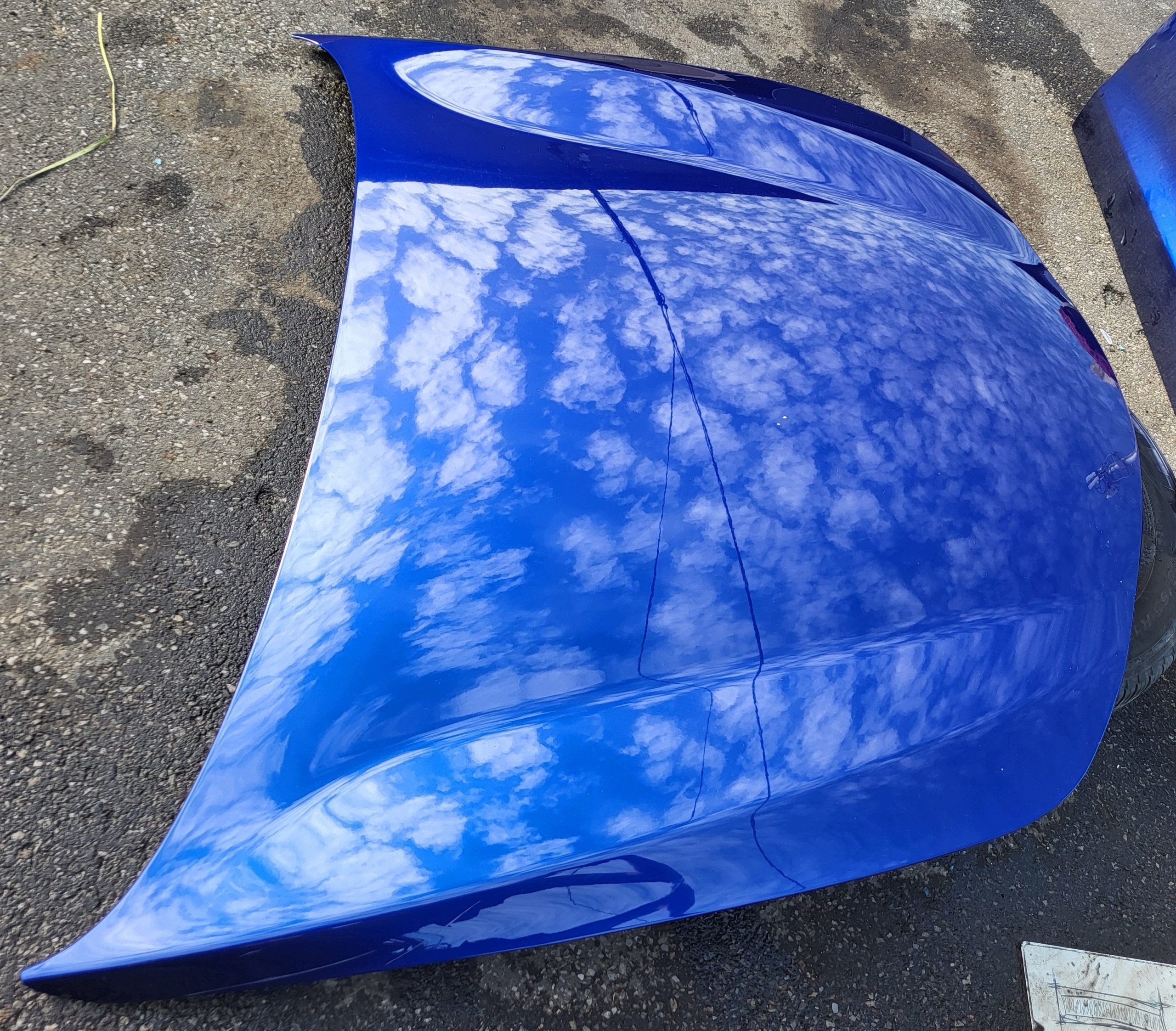 bonnet front engine housing cover complete ALFA ROMEO STELVIO blue 486 OE