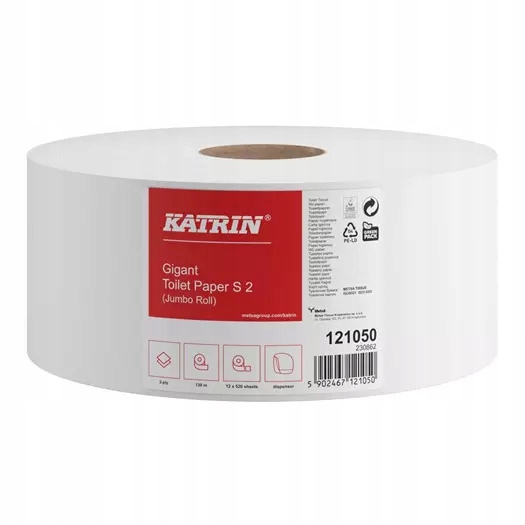 

Katrin 12105 papier toaletowy jumbo 130m biały 2-w
