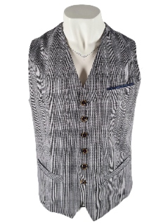 Ted Baker Tonal Check Cotton Waistcoat Vesta r.XL