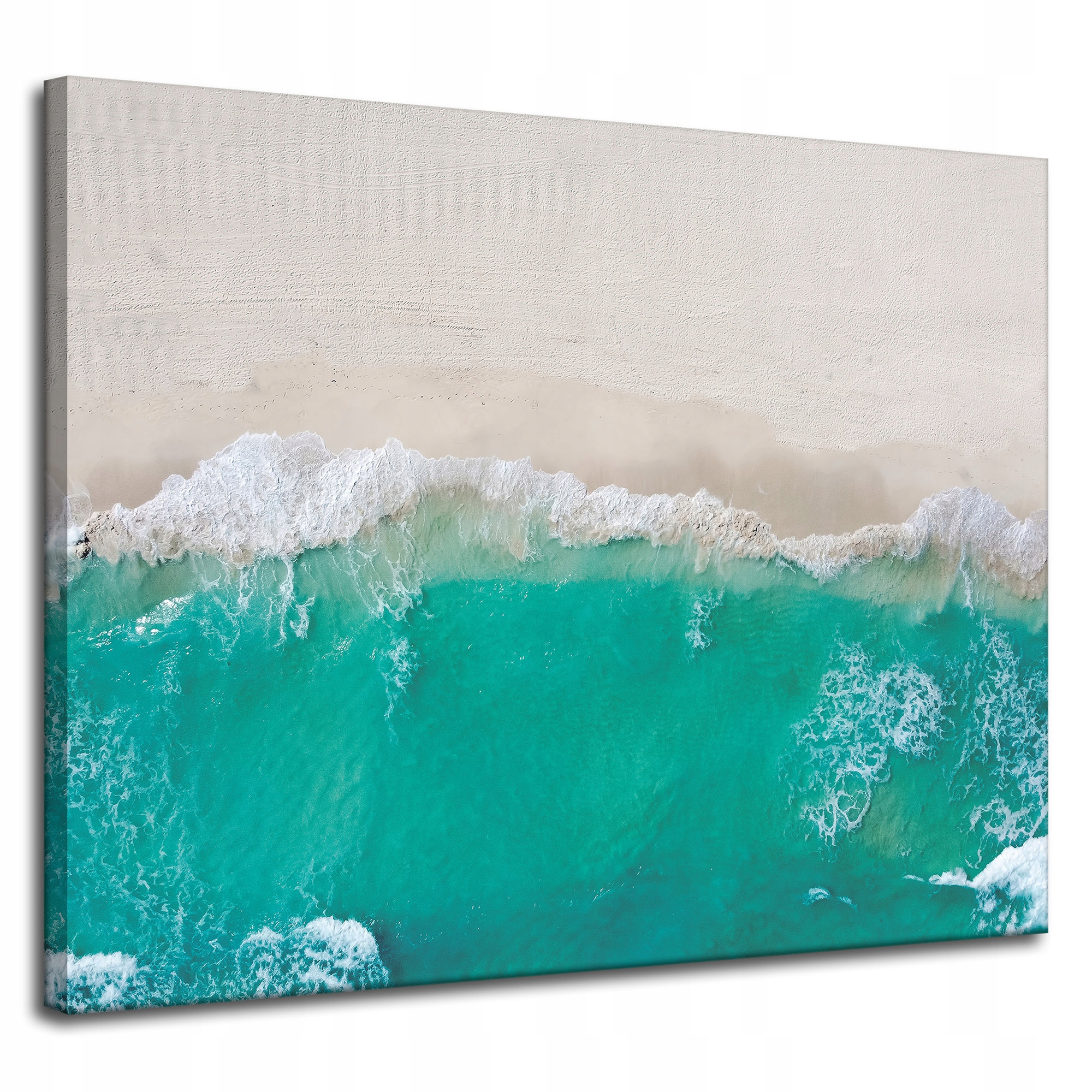 Obraz na plátně Vlny Pláž Písek Voda 100x80 cm Ideální jako dárek