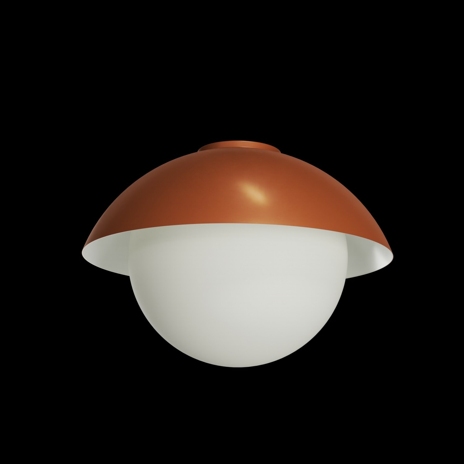 Osmont LUK40011 Lukida 3 stropné/nástenné sklenené svietidlo terakota biela