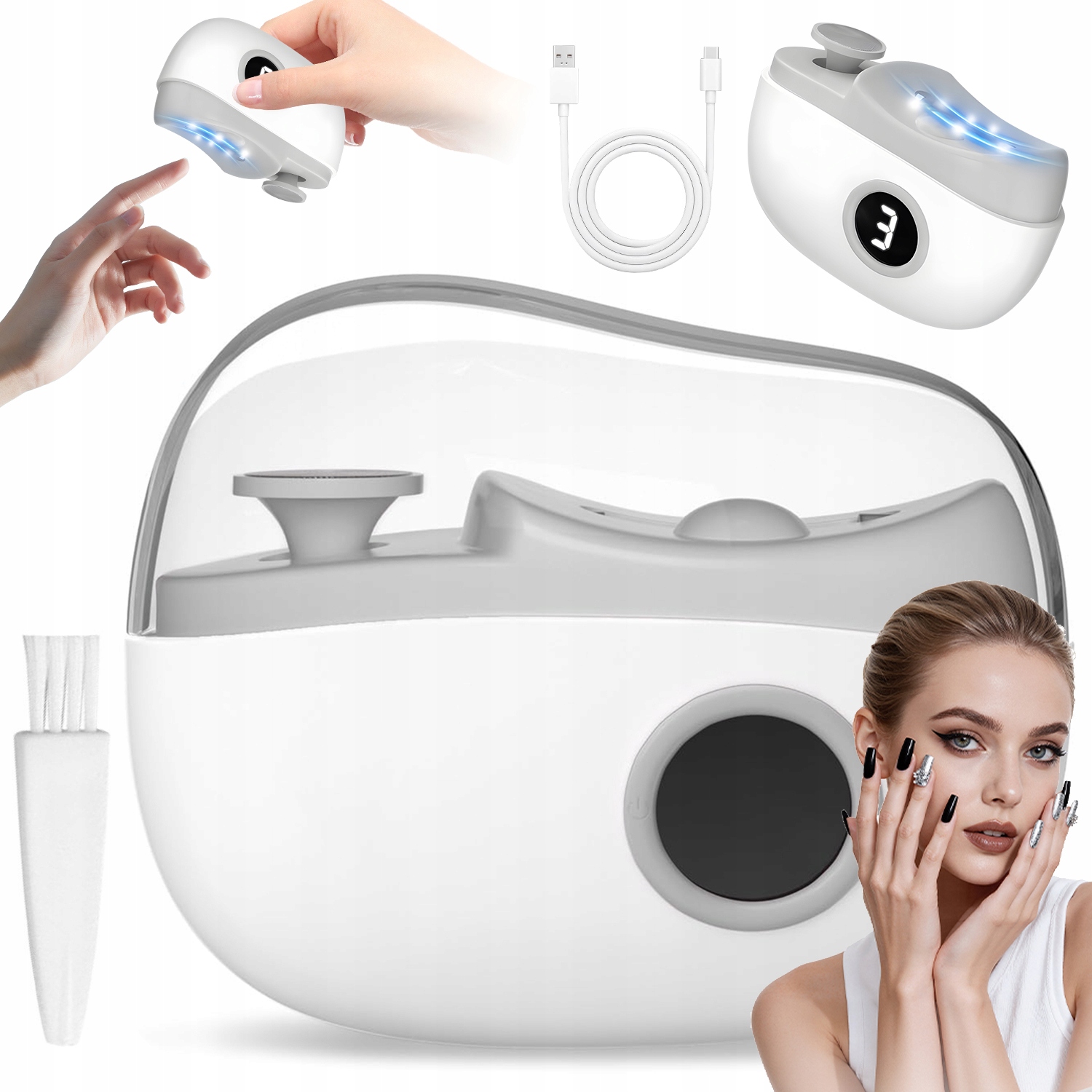 3V1 Elektrická Řezačka Digitální Displej 3 Rychlosti 400MAH Bezpečná