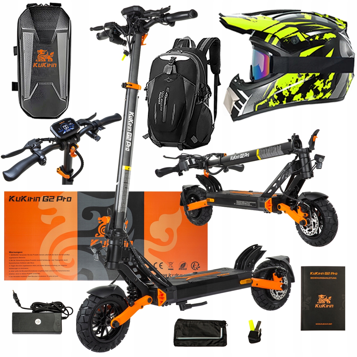 Pojazd Elektryczny KuKirin G2 Pro Abe 500w 48V 15.6AH 65KM 25KM/h +Dárek