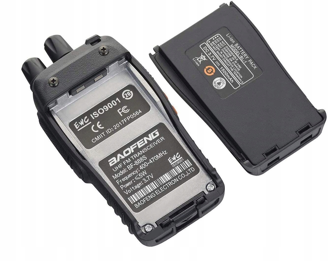 2X WALKIE TALKIE ZESTAW BAOFENG BF-888S DUŻA MOC I ZASIĘG + SŁUCHAWKI Liczba sztuk 2 szt.