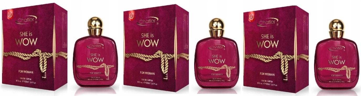 Chatler She is Wow 3x100 ml dámská parfémovaná voda