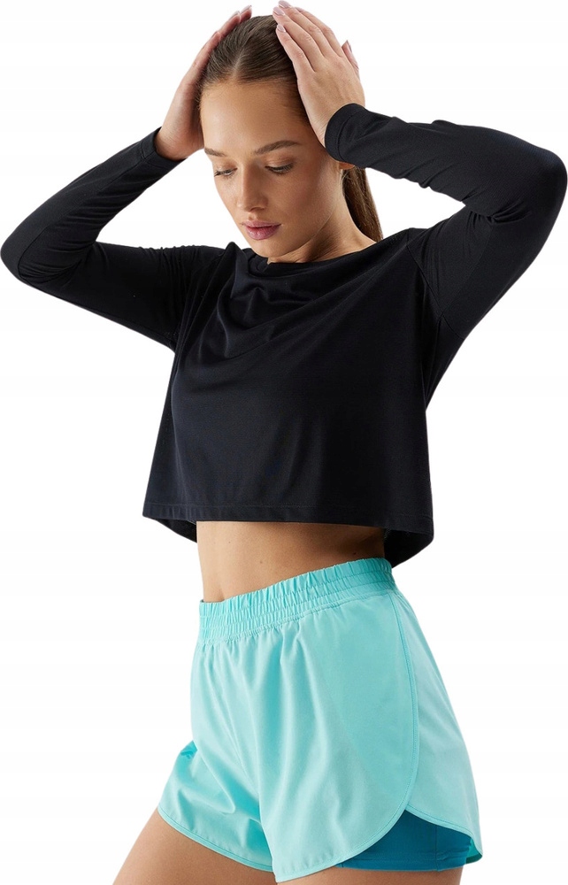 Tričko Longsleeve 4F F218 Černé 4FWSS24TFLOF218 20S vel. Xs