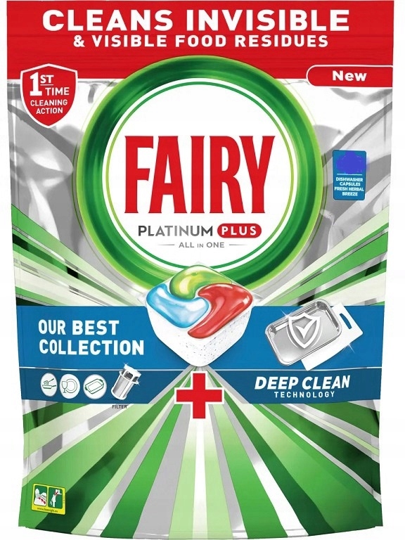 

Fairy Platinum Plus 50 sztuk Deep Clean Quickwash