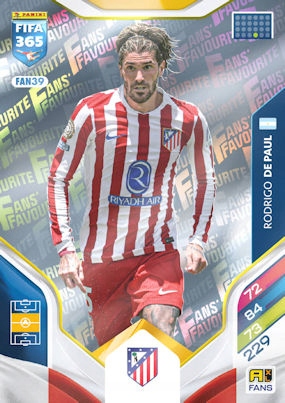 2026 Panini Adrenalyn XL Fifa 365 FAN39 Rodrigo De Paul