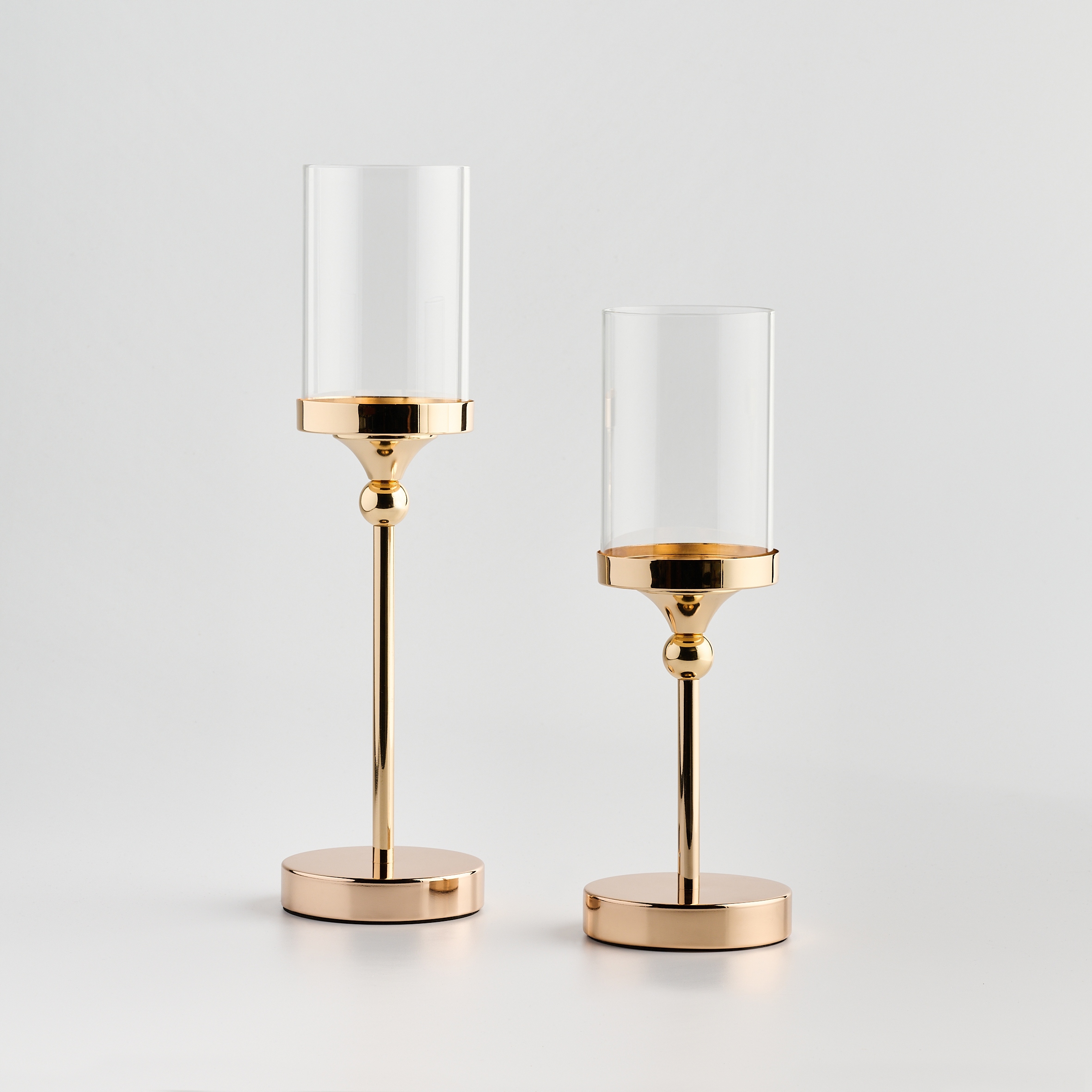 ZŁOTY ŚWIECZNIK szklany na nóżce KIELICH świecznik GLAMOUR home&you concept Stan opakowania oryginalne