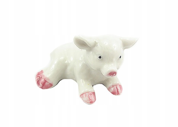 

Malutka Porcelanowa Figurka Świnka