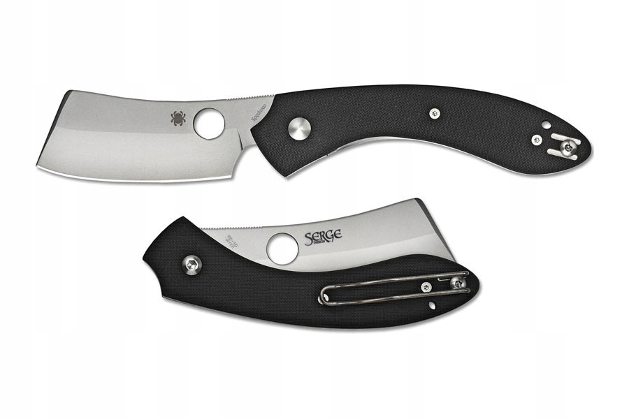 Nůž Spyderco Roc Black G-10 Plain (C177GP) černý, kompaktní
