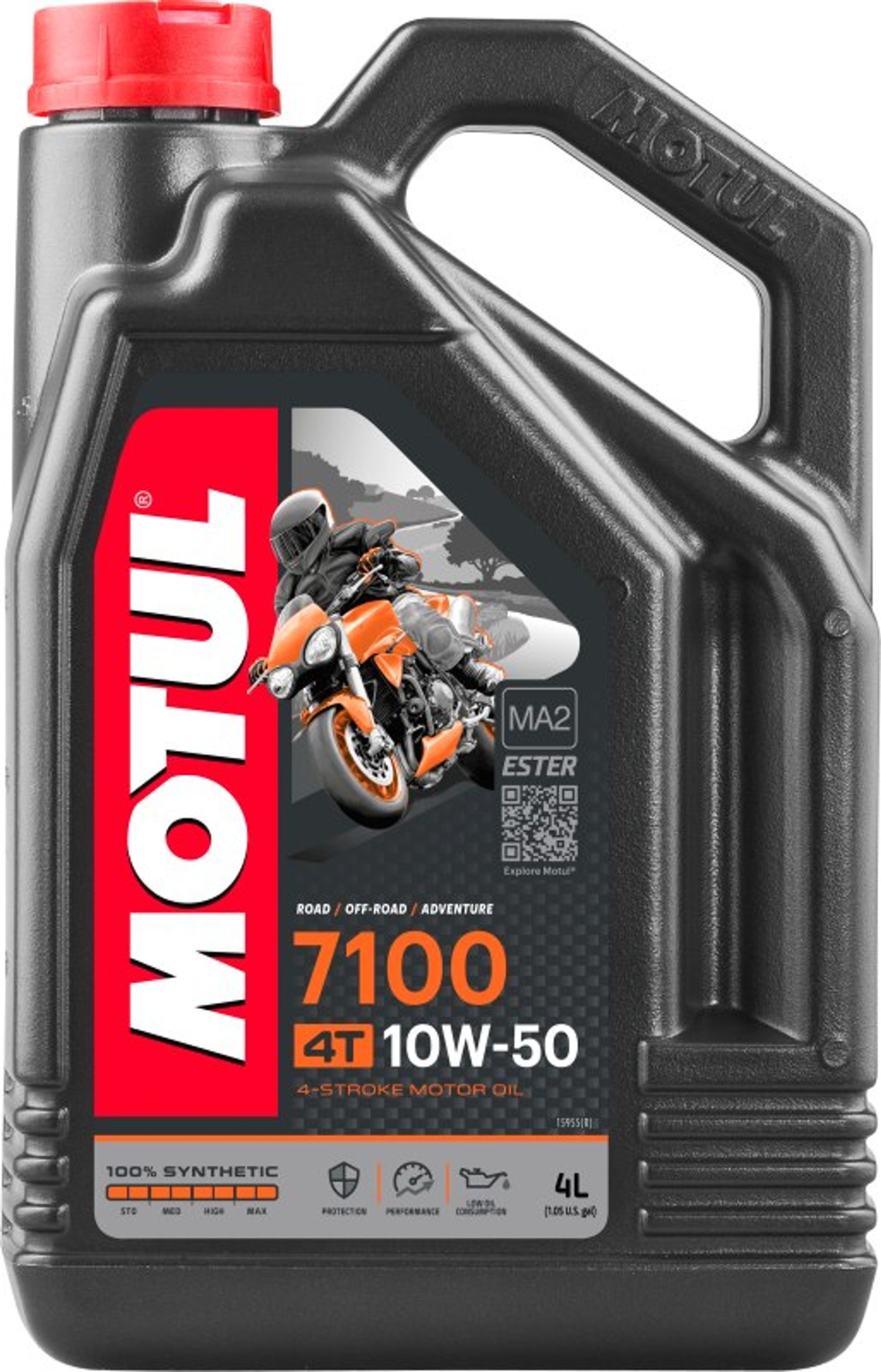 Olej Motul 10W50 4L 7100 4T Motocykle 10W50 7100 4T 4L Motul
