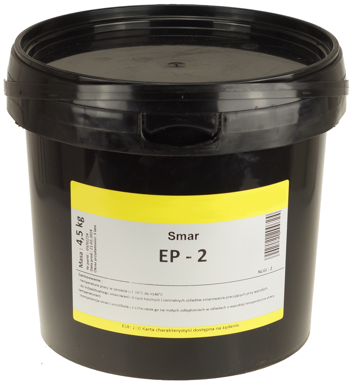 SMAR ŁOŻYSKOWY PLASTYCZNY LITEN EP-2 4,5 kg UNIWERSALNY SMAROWNICY WIADRO