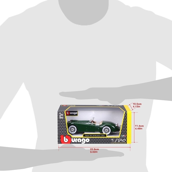 Jaguar XK 120 Roadster 1:24 model Bburago 18-22018 Baterie NIE