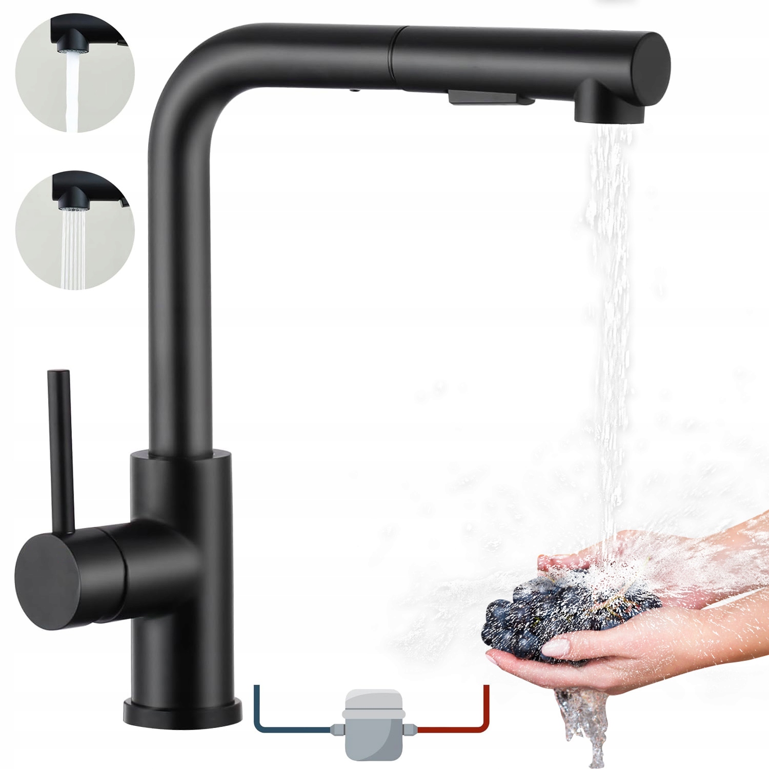 Kuchyňská baterie otočná vertikální matná pro kuchyňskou baterii