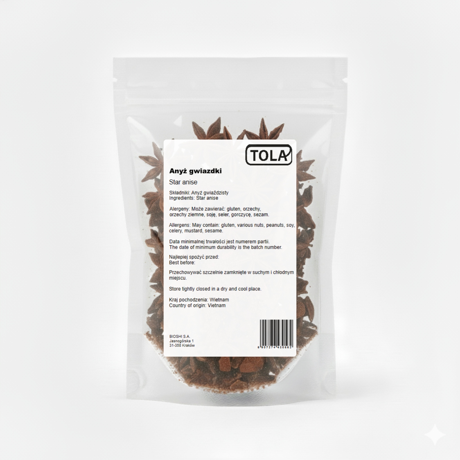 Levně Anýz hvězdičky 1 kg – aromatické koření, vysoká kvalita Tola