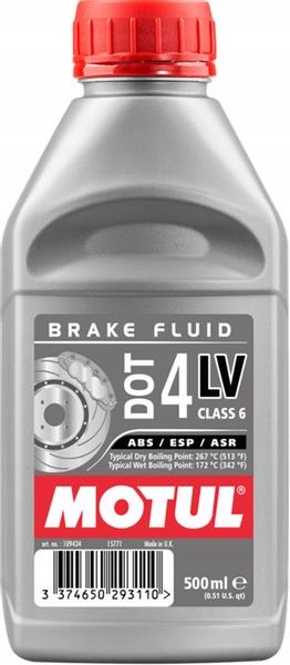 Płyn hamulcowy Motul DOT 4 LV, 500ml