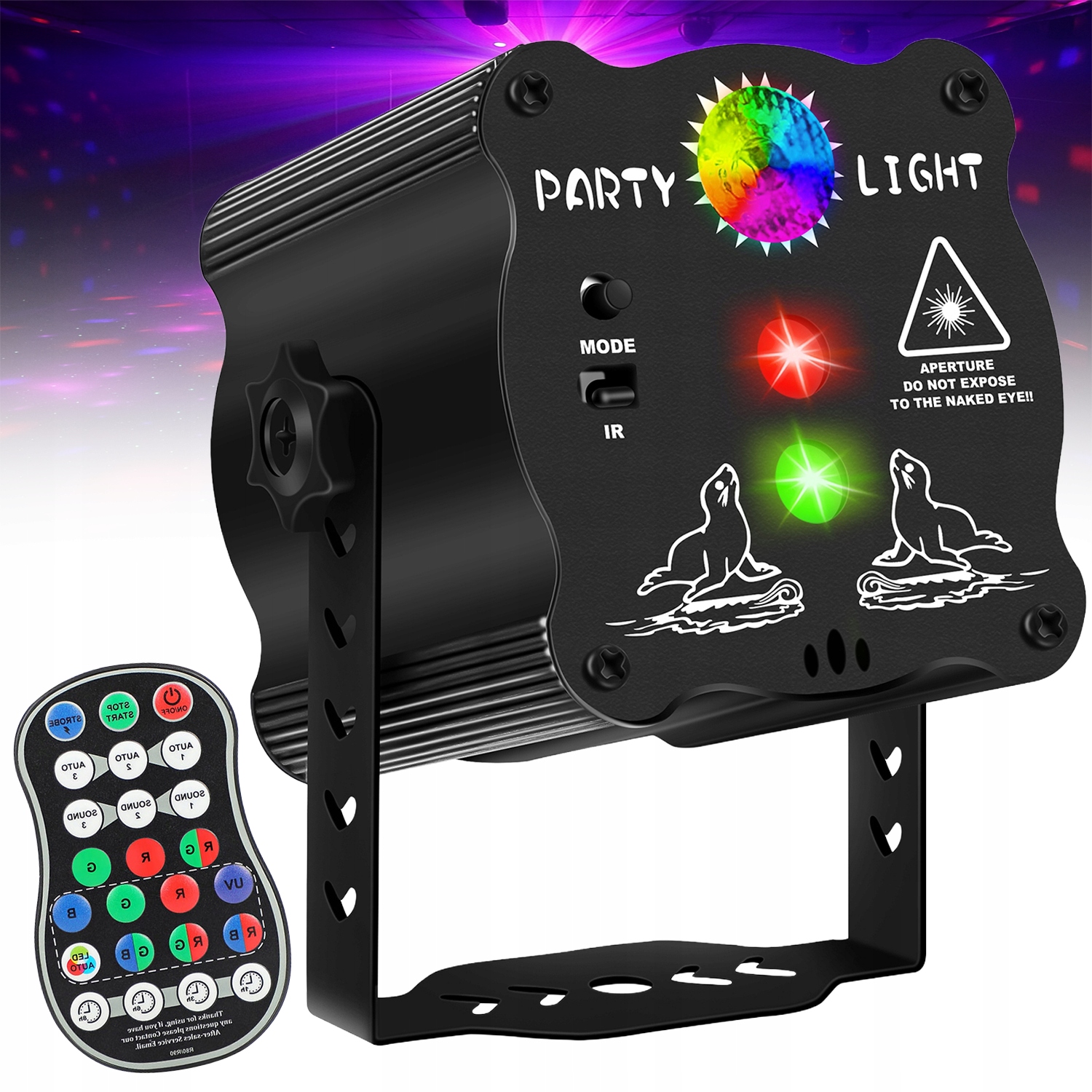 Profesionální Jevištní Stroboskopický Led 3D Rgb Laserový Projektor S Dálkovým Ovládáním