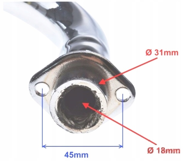 tłumik z kolankiem 4T. Czoper Kingway Chopper Numer katalogowy części ZC8003