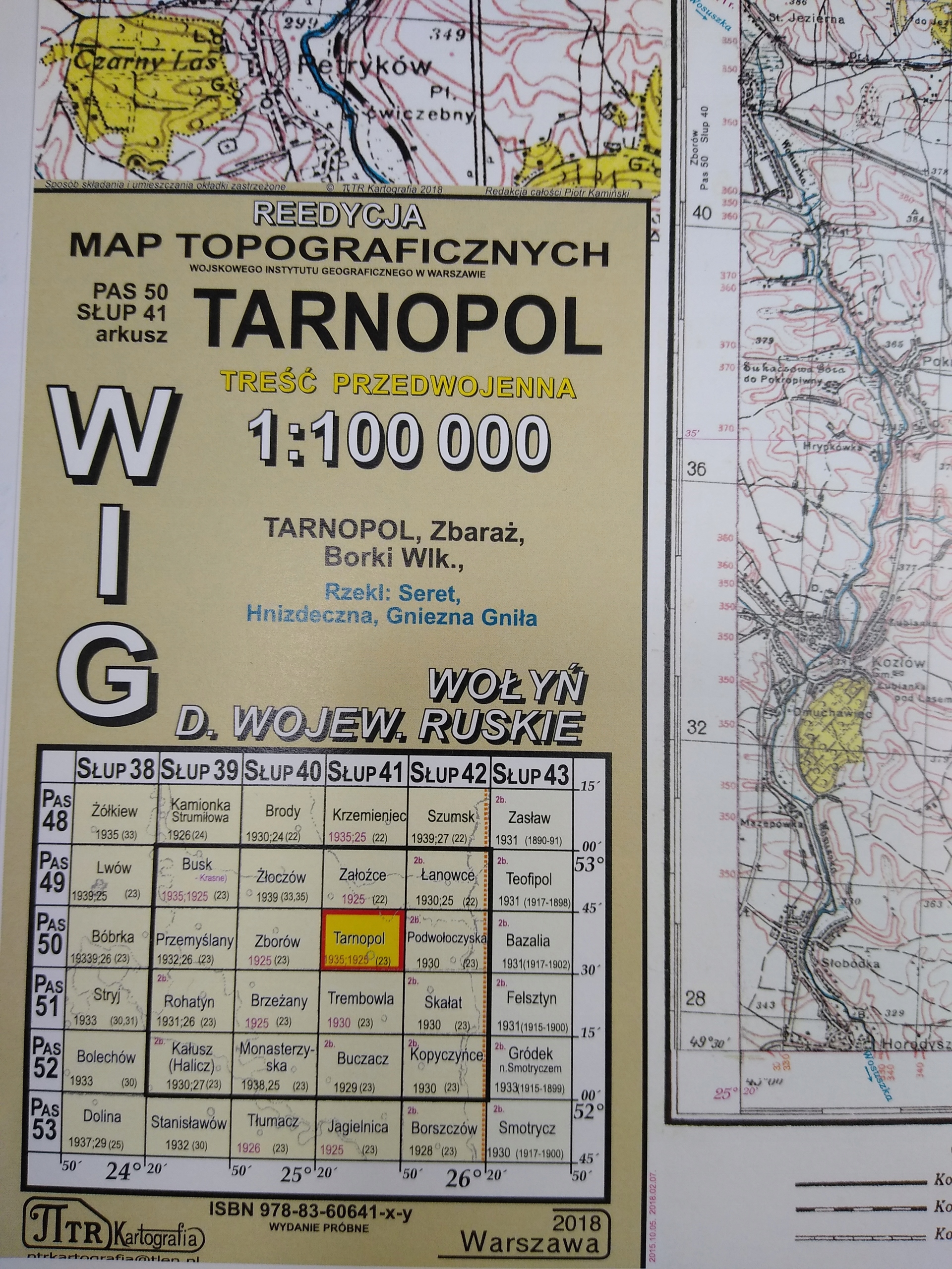 

Mapa Wig Tarnopol P50 S41 reedycja