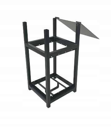 Stelaż Kosza Na Śmieci Topola Z Daszkiem Producent KAR STAL