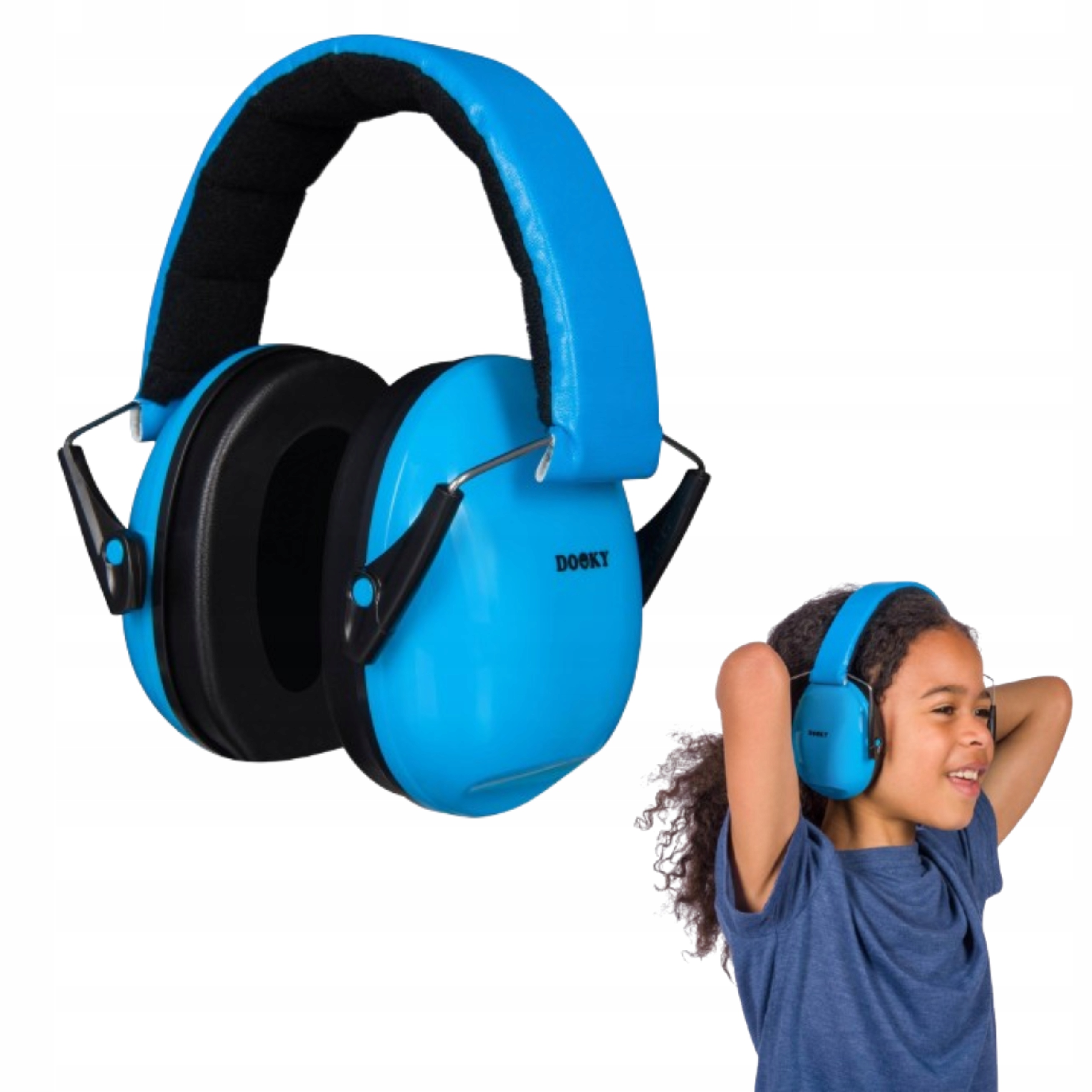 Słuchawki ochronne wygłuszające Dooky Junior blue 3+ (5-16l)