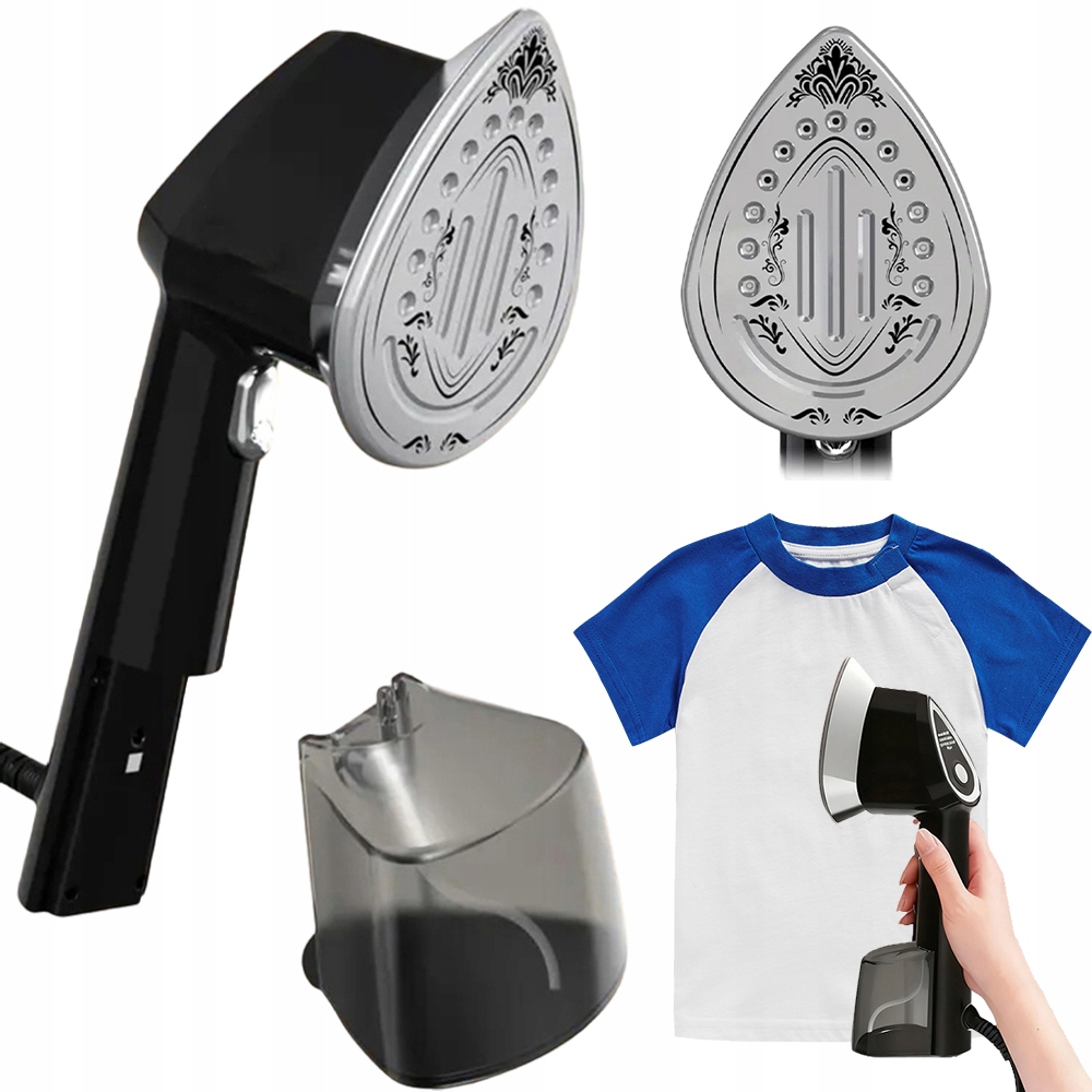 Žehlička 1500 W s trojúhelníkovou patkou pro límce a švy