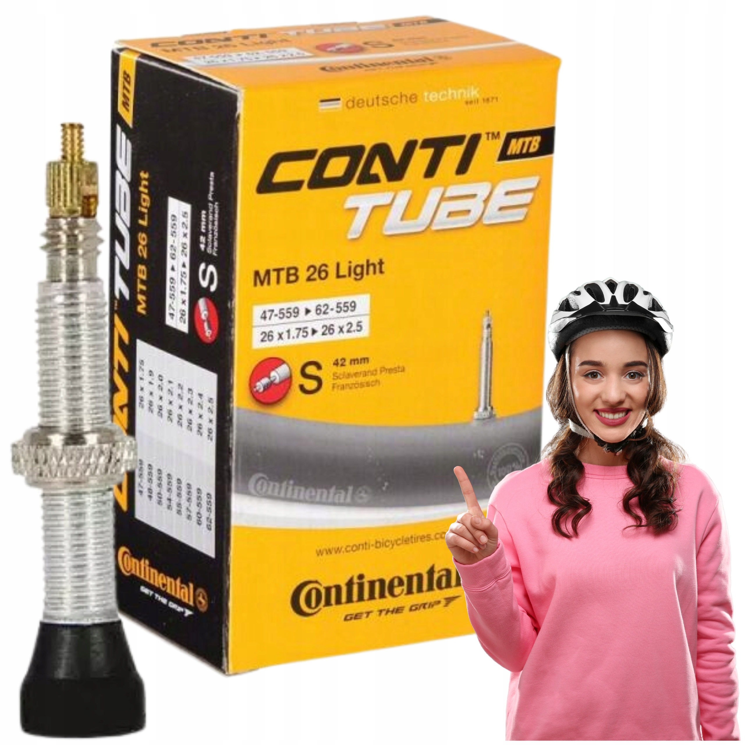 Dętka Continental Mtb light 26 z wentylem Presta