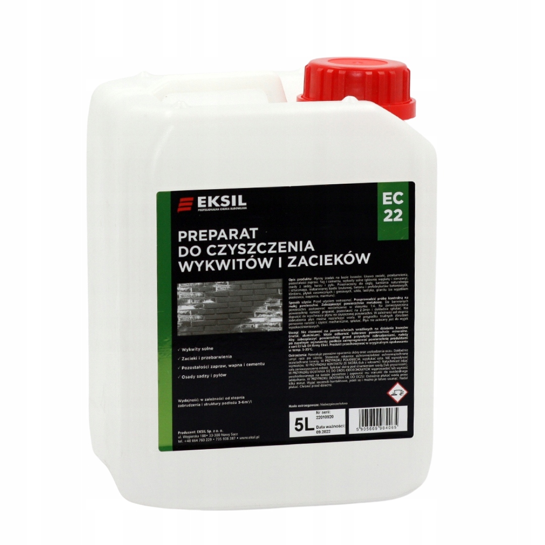 Levně Tekutina na odstraňování výkvětů Eksil EC-22 5 l