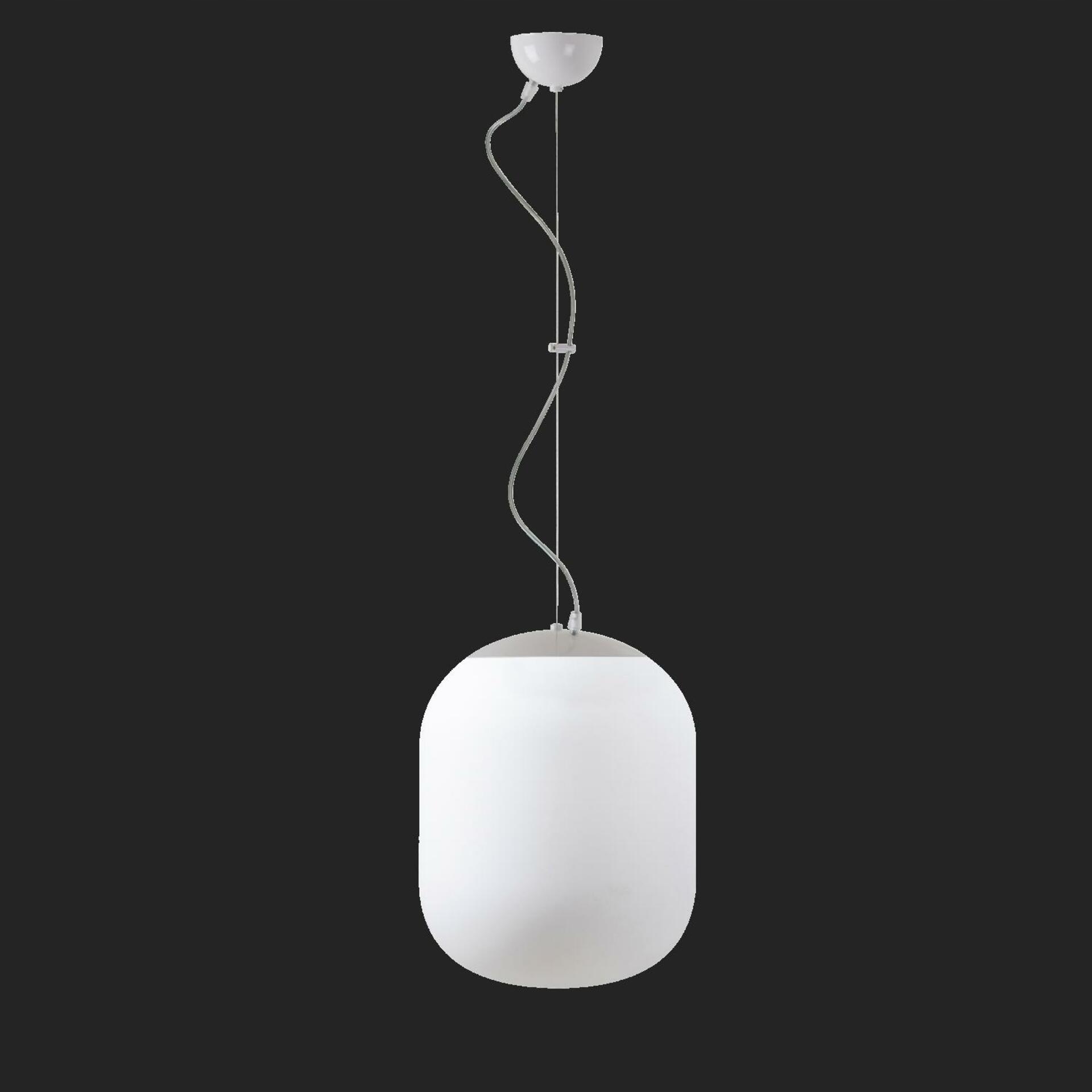 Osmont 67802 Tania L1 závesné sklenené svietidlo biela IP40 4000 K 27W Led Da