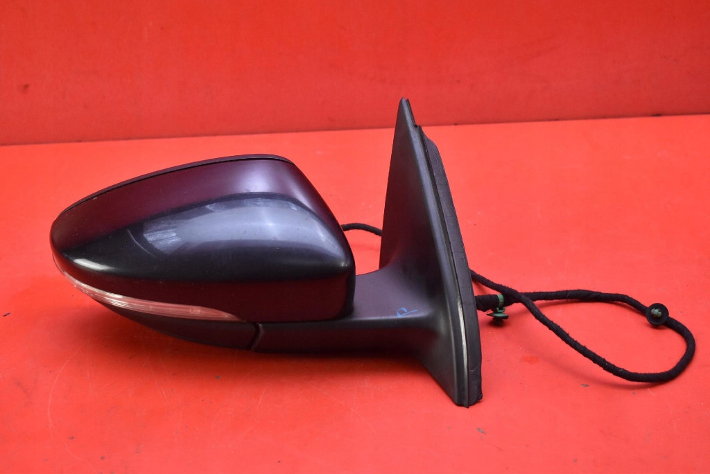 mirror right black, EU 3C0857934A VW PASSAT B7 10-15 7 PIN