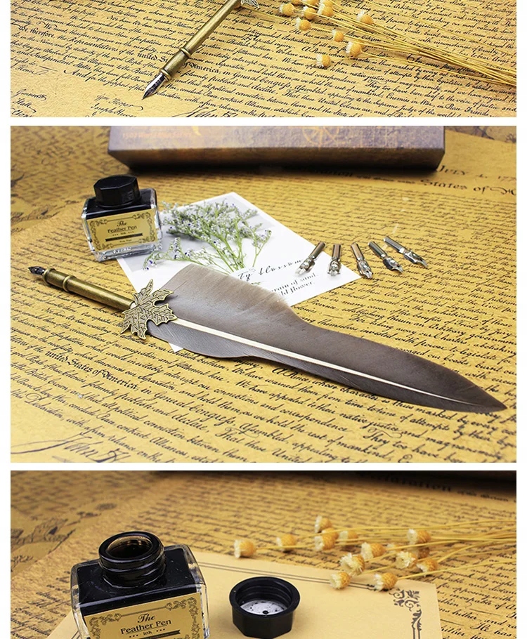 FEATTY Personalized Customize your name Russian English Calligraphy Kolor wkładu czarny