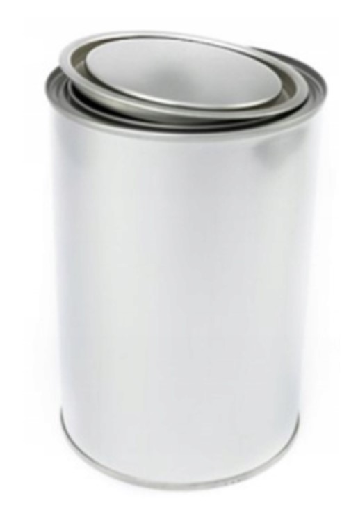 Puszka metalowa ocynowana farby smary lakiery 1000