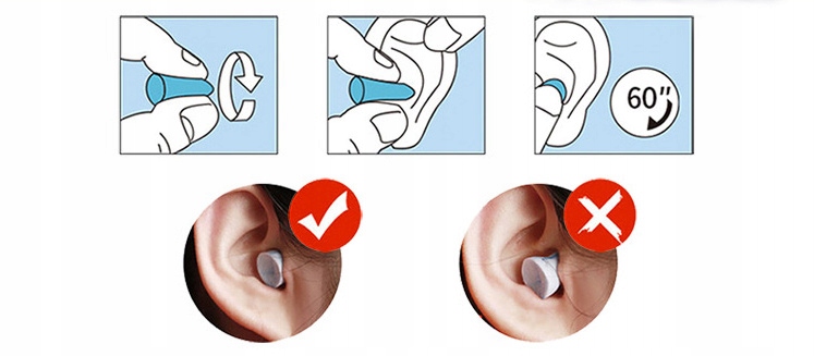 ZATYCZKI DO USZU PIANKOWE STOPERY ZIELONE PARA Marka HSBB