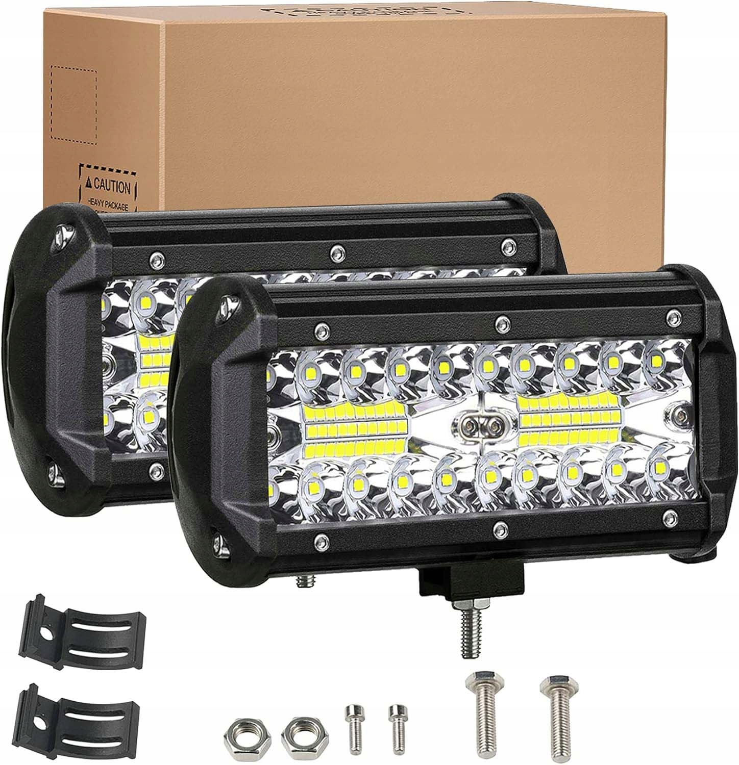 LAMPA ROBOCZA REFLEKTOR SZEPERACZ HALOGEN AUTO DO CIĄGNIKA LED 2X 12/24V Producent części bez marki