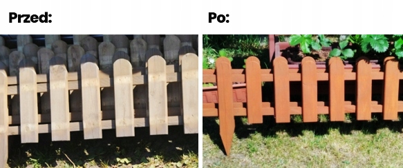 TRWAŁY IMPREGNAT Z WOSKAMI DO DREWNA 12 KOLORÓW FARBA WYDAJNA Opakowanie baniak