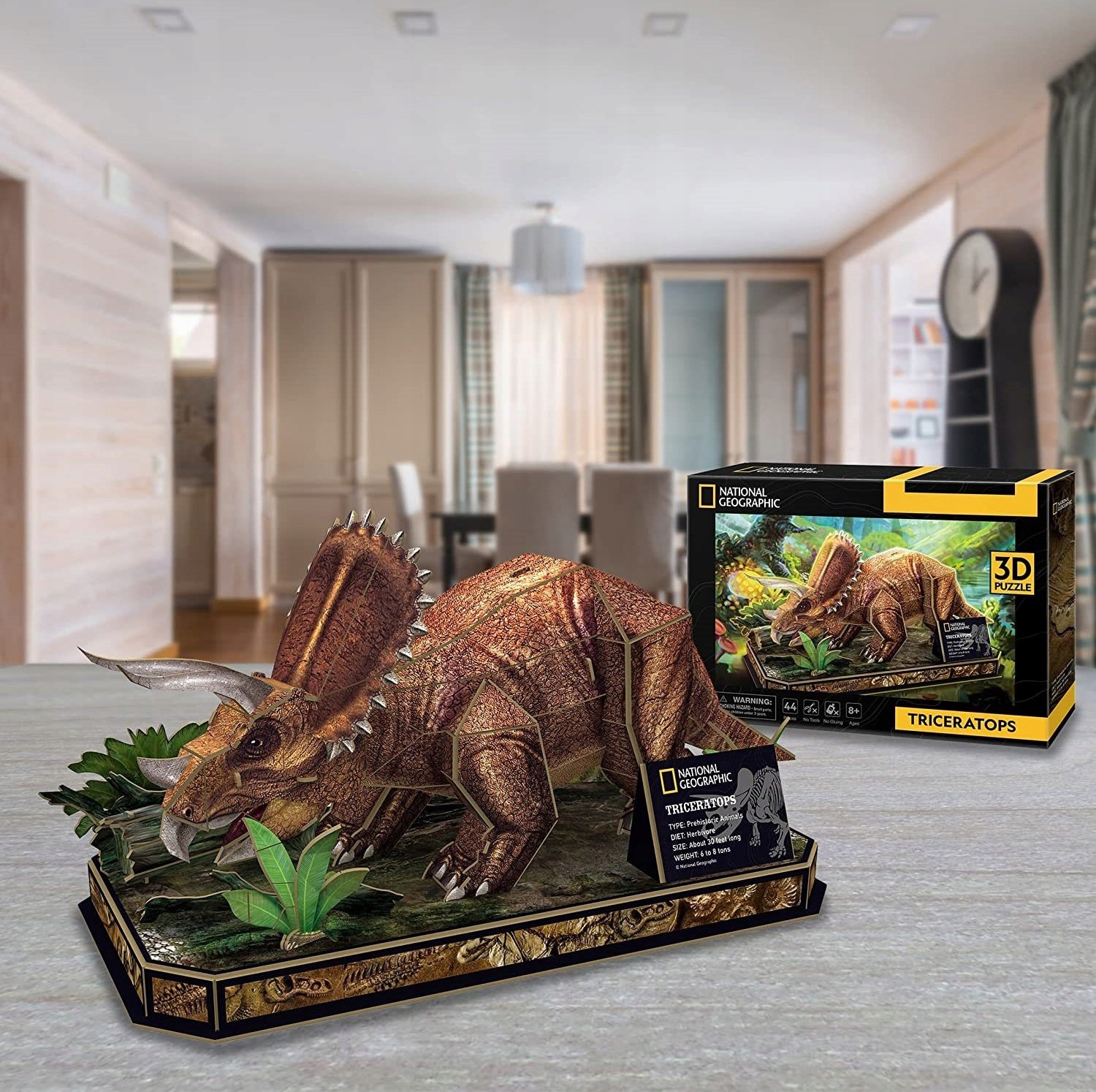 PUZZLE 3D NATIONAL GEOGRAPHIC TRICERATOPS 0526