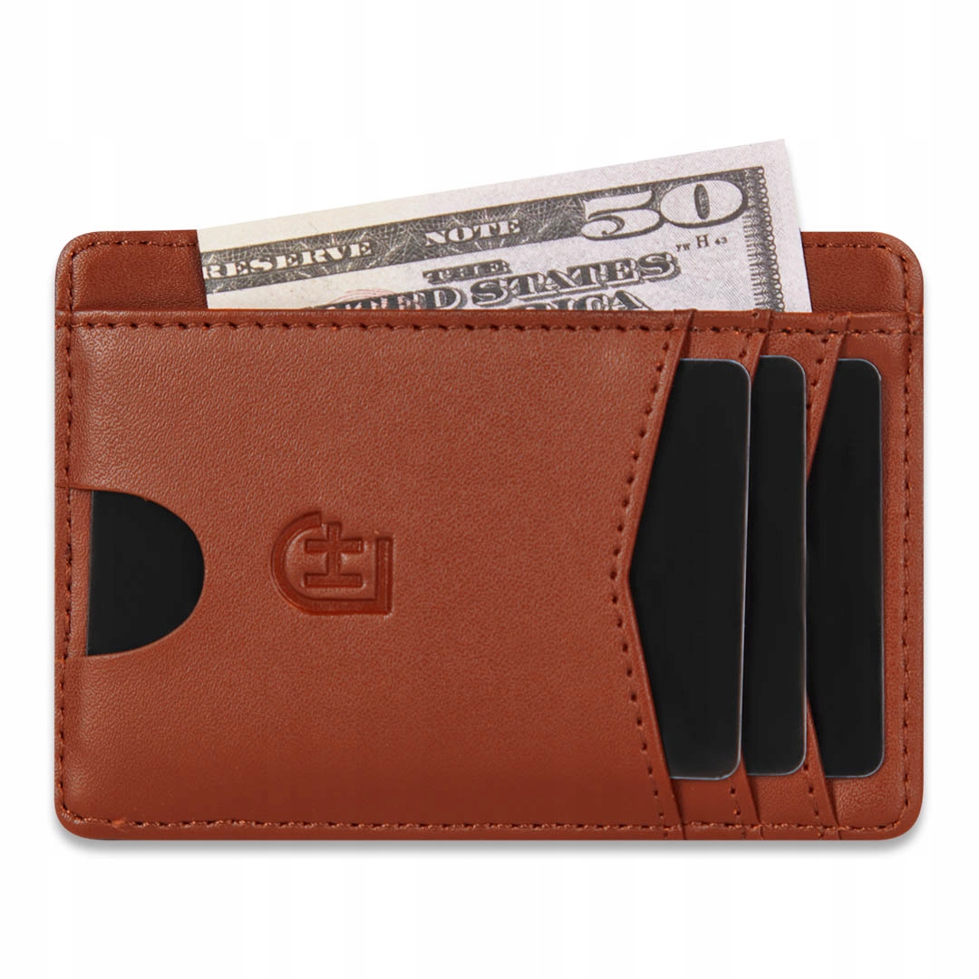 

James Hawk Zip Wallet skórzany portfel ultra slim