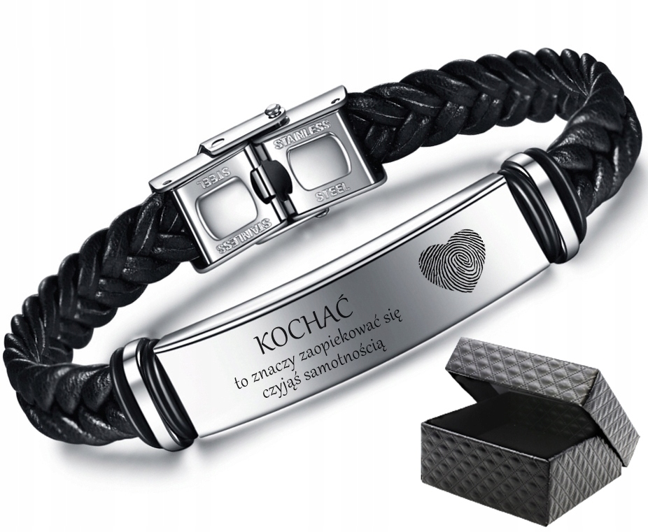 

Bransoletka z Grawerem stal Chirurgiczna