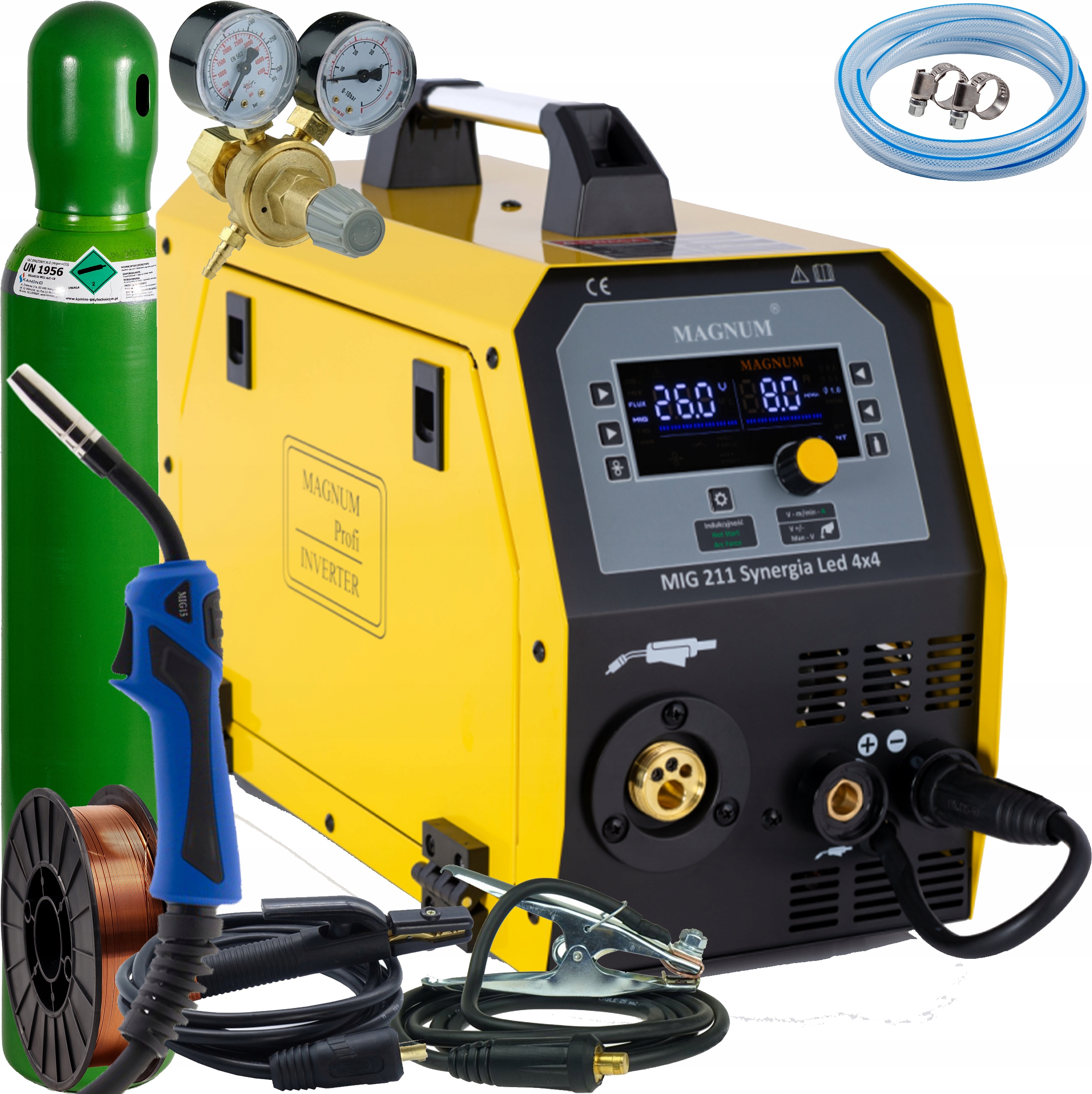 Svařovací Stroj Migomat Magnum Mig 211 Led Synergie Sada 4 4X4
